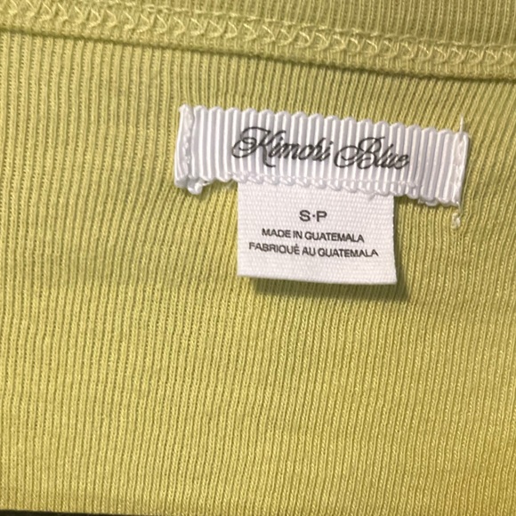 NWT Urban Outfitters Yellow/Green Foral Crop Shirt - Picture 2 of 4